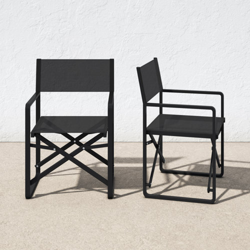 Modern Black Outdoor Dining Chairs AllModern